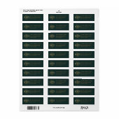 Persoonlijk modern bedrijfslogo retouradres etiket (Full Sheet)