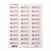 Persoonlijk modern bedrijfslogo retouradres etiket (Full Sheet)