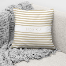 Persoonlijk modern beige strepenpatroon