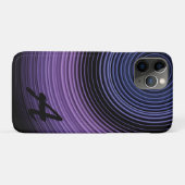 Persoonlijk modern blauw abstract patroon Case-Mate iPhone case (Achterkant (horizontaal))