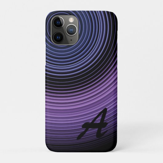 Persoonlijk modern blauw abstract patroon Case-Mate iPhone case (Achterkant)