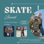 Persoonlijk modern citaat Hippopotamus Brown Persoonlijk Skateboard<br><div class="desc">Met een hippopotamus en de woorden 'Kijk niet achteruit' Verander de naam voor je eigen skateboarddek.</div>