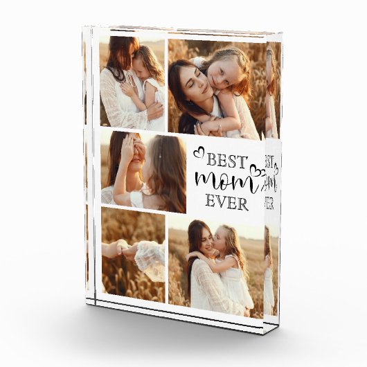 Persoonlijk modern elegant aandenken fotocadeau fotoblokken (Rechts)