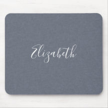 Persoonlijk modern elegant blauw grijs linnen