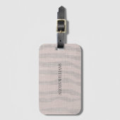 Persoonlijk Modern Gestreept Zebra Motief Bagagelabel (Voorkant (verticaal))