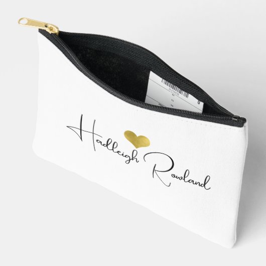 Persoonlijk modern handgeschreven script naam etui (Open)