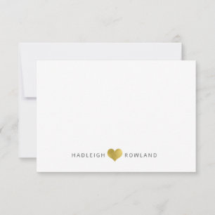 Persoonlijk modern handgeschreven script naam notitiekaartje