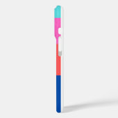 Persoonlijk modern kleurblokpatroon Case-Mate iPhone case (Achterkant / Links)