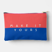 Persoonlijk modern kleurblokpatroon etui (Achterkant)