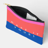 Persoonlijk modern kleurblokpatroon etui (Open)