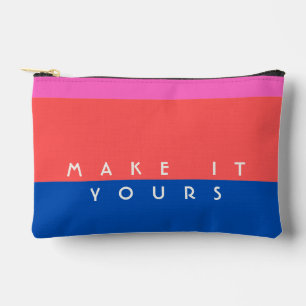 Persoonlijk modern kleurblokpatroon etui