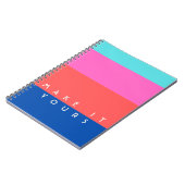 Persoonlijk modern kleurblokpatroon notitieboek (Linkerzijde)