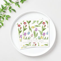 Persoonlijk modern kleurrijk tulp papier