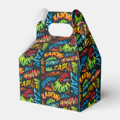 Persoonlijk modern leuk trendy cool stripboek bedankdoosjes (Achterkant)