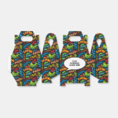 Persoonlijk modern leuk trendy cool stripboek bedankdoosjes (Uitgevouwen)