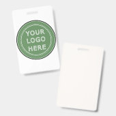 persoonlijk modern, minimalistisch & elegant  badge (Voor- en achterkant)