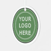 persoonlijk Modern, Minimalistisch & Elegant  Metalen Ornament (Voorkant links)