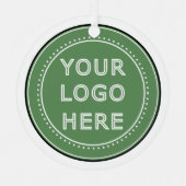 persoonlijk Modern, Minimalistisch & Elegant  Metalen Ornament (Voorkant)