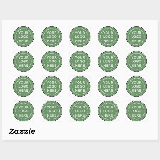 persoonlijk Modern, Minimalistisch & Elegant Vierkante Sticker (Vel)