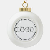 persoonlijk modern, minimalistisch en elegant keramische bal ornament (Voorkant)