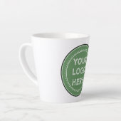 Persoonlijk modern, minimalistisch en elegant latte mok (Linkerhoek)