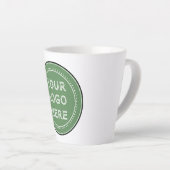 Persoonlijk modern, minimalistisch en elegant latte mok (Rechterhoek)