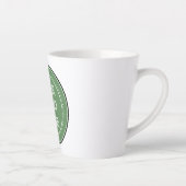 Persoonlijk modern, minimalistisch en elegant latte mok (Rechts)