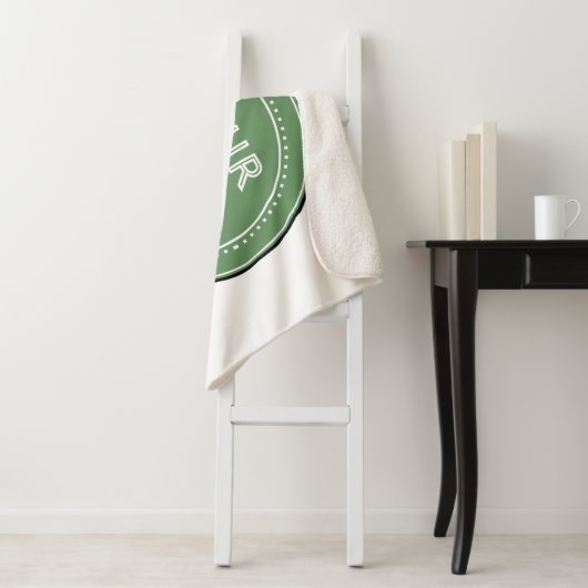 persoonlijk modern, minimalistisch en elegant sherpa deken (In situ)