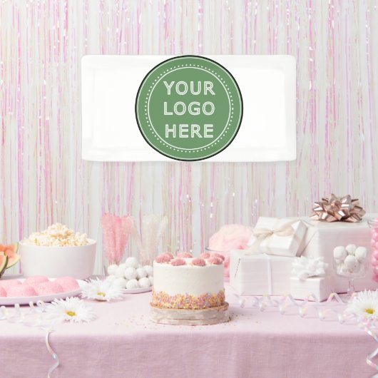 persoonlijk modern, minimalistisch en elegant  spandoek (Feest)