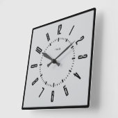 Persoonlijk modern minimalistisch vierkante klok (Hoek)