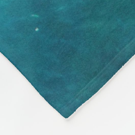 Persoonlijk Modern Monogram Naam Summer Beach Fleece Deken (Hoek)