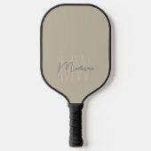 Persoonlijk modern monogram pickleball paddle (Voorkant)