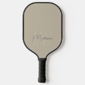 Persoonlijk modern monogram pickleball paddle (Achterkant)