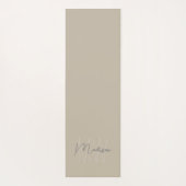 Persoonlijk modern monogram yogamat (Achterkant)