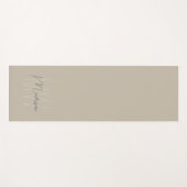 Persoonlijk modern monogram yogamat (Voorkant (horizontaal))