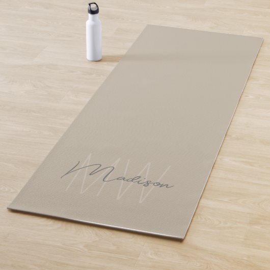 Persoonlijk modern monogram yogamat (In situ)