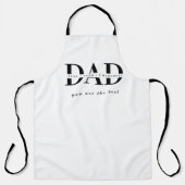 Persoonlijk modern papa wit schort (Voorkant)