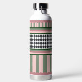 Persoonlijk modern patroon waterfles (Links)