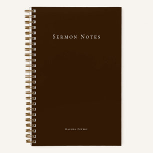 Persoonlijk modern preek kerkboek notitieboek