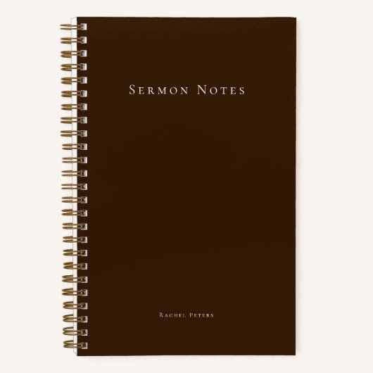 Persoonlijk modern preek kerkboek notitieboek (Voorkant)