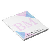 Persoonlijk modern professioneel notitieblok (Schuin)