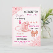 Persoonlijk Modern Rodeo Cowgirl Verjaardagsfeestj Kaart (Staand voorkant)