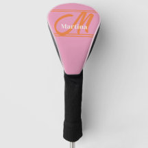 Persoonlijk modern roze monogram