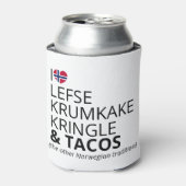 Persoonlijk modern Scandinavisch patroon Blikjeskoeler (Blikje Voorkant)