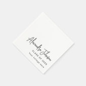 Persoonlijk modern script eenvoudige afstudeerfees servet (Hoek)