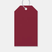 Persoonlijk modern script monogram & naam van fami cadeaulabel (Achterkant)