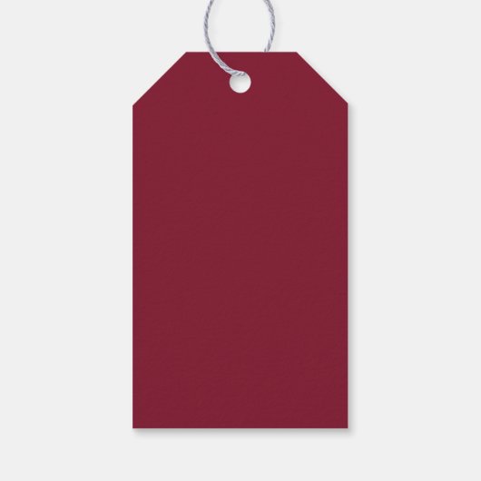 Persoonlijk modern script monogram & naam van fami cadeaulabel (Achterkant)