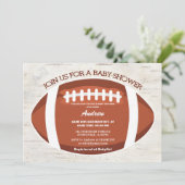 Persoonlijk Modern Touchdown football Baby shower Kaart (Staand voorkant)