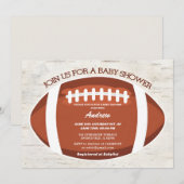 Persoonlijk Modern Touchdown football Baby shower Kaart (Voorkant / Achterkant)