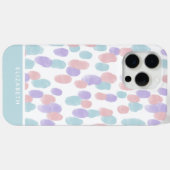 Persoonlijk modern waterverf pastel stippenpatroon Case-Mate iPhone case (Achterkant (horizontaal))